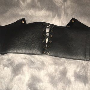 Lace up corset belt